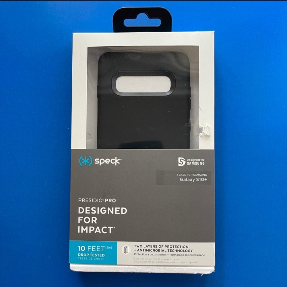Galaxy S10+  Speck Presidio Pro Case (MATTE BLACK)